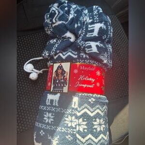 Blue Holiday Jumpsuit